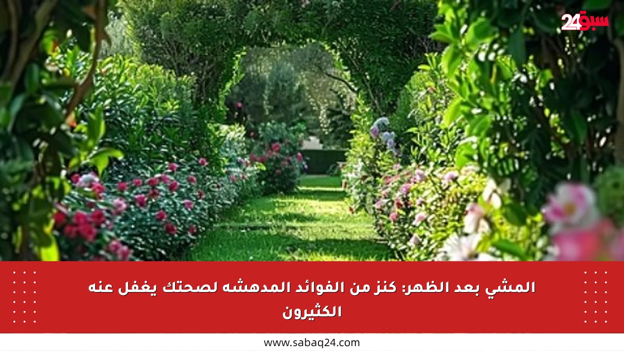 المشي بعد الظهر: كنز من الفوائد المدهشة لصحتك يغفل عنه الكثيرون